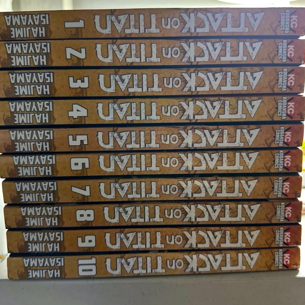 Attack on Titan Manga Volumes 1-10